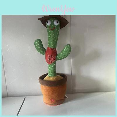 Brinquedo Cacto Dançarino Com Canto e Dança Planta de Pelúcia Interativa