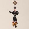 Peace Fortune Sandalwood Bodhi Gourd Pendant - Creative Luck Charm and Car Accessory