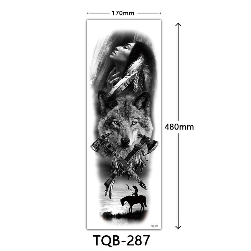 Full Arm Tattoo Sticker, Full Arm Big Picture Tattoo Sticker, Flower Arm Tattoo Sticker Tattoo