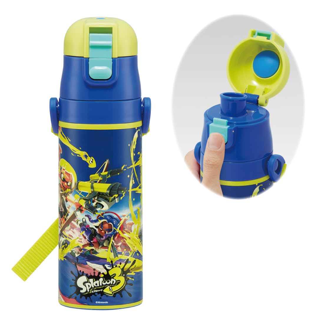 

Бутылка для воды Skater 470 мл Splatoon 3 из нержавеющей стали спортивная бутылка для детей SDC4-A
