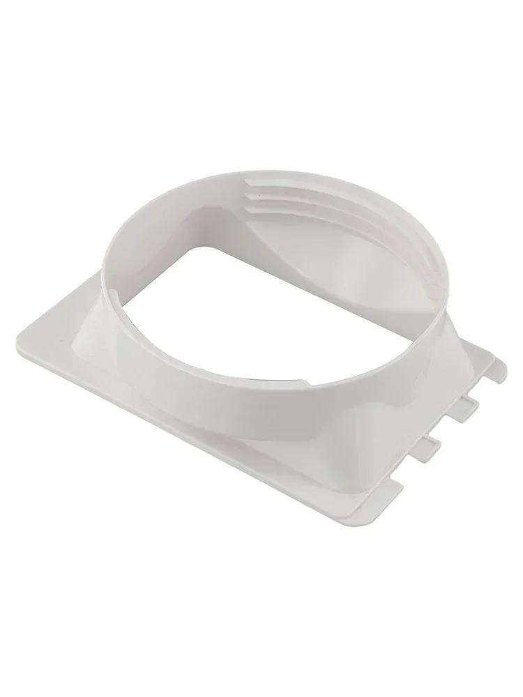 Easy To Install High-Quality Material Connector Exhaust Pipe Mobile Air Conditioner Duct Adapter Gray ABS Material