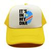 Democratic Congo Flag Trucker Hat Adjustable Mesh Baseball Cap Patriotic Congo Casual Sun Hats for Unisex Women