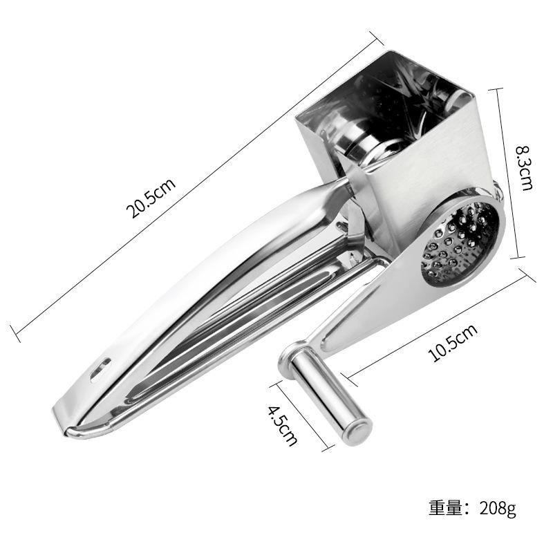

Ручная роторная терка для сыра из нержавеющей стали, кухонный инструмент, измельчитель для чеснока и моркови, слайсер, терка, мельница