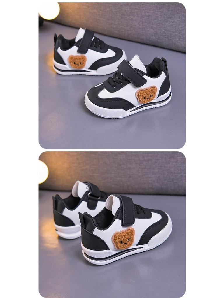 2026 Unisex Children's White Soft Sole Running Shoes - Spring & Autumn Casual Sneakers for Medium and Large Kids