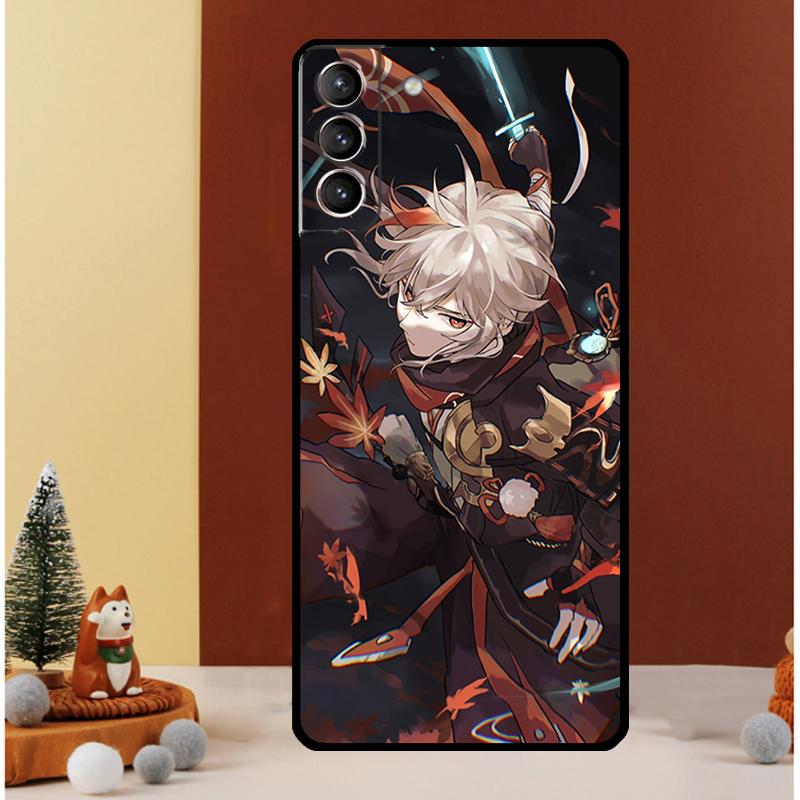 Genshin Impact Kaedehara Kazuha Case For Samsung Galaxy S25 Ultra S23 S20 FE S21 S22 S24 Plus S9 S10 S25 FE Cover Funda
