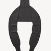 RIDIFI Wool Turtleneck Knit Scarf (charcoal)
