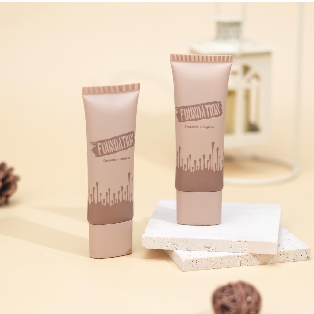 Full Coverage Foundation, Matte Finish Oil-control Liquid Foundation, Covering Blemishes and Dark Spot, Concealer Cream