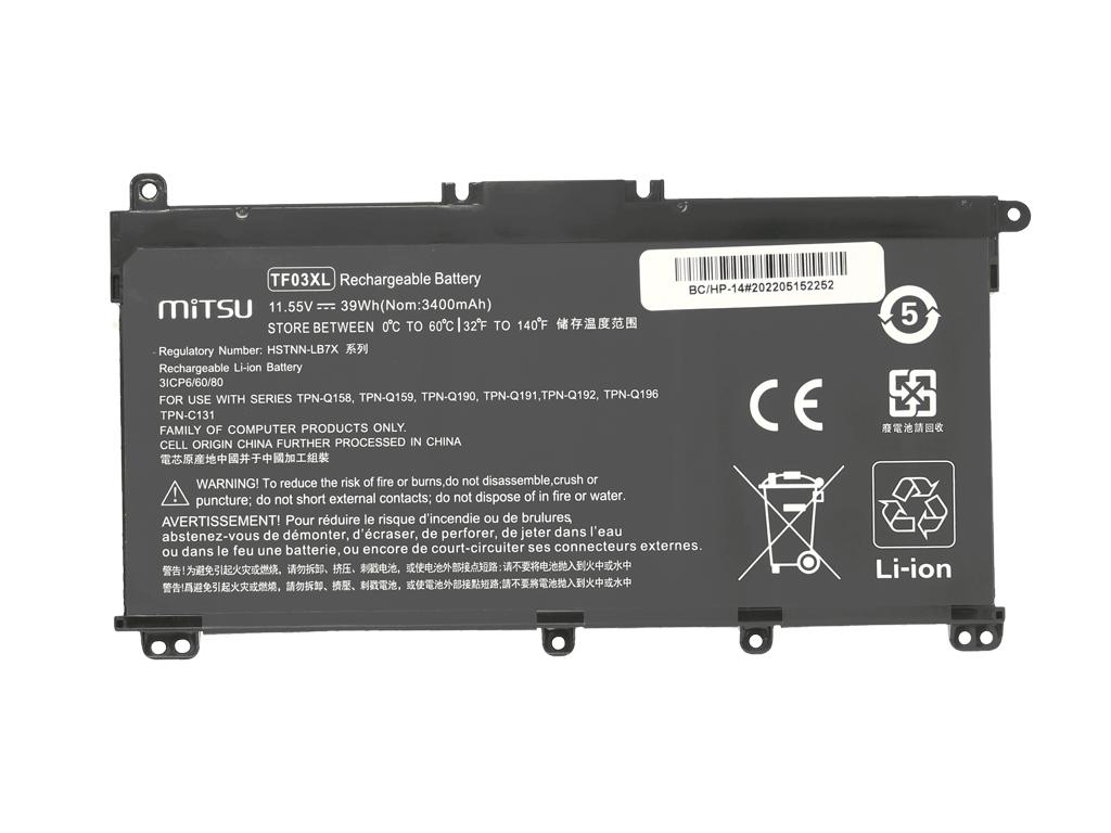 TF03XL Battery for HP Pavilion 14-BF 14-BP 15-CD