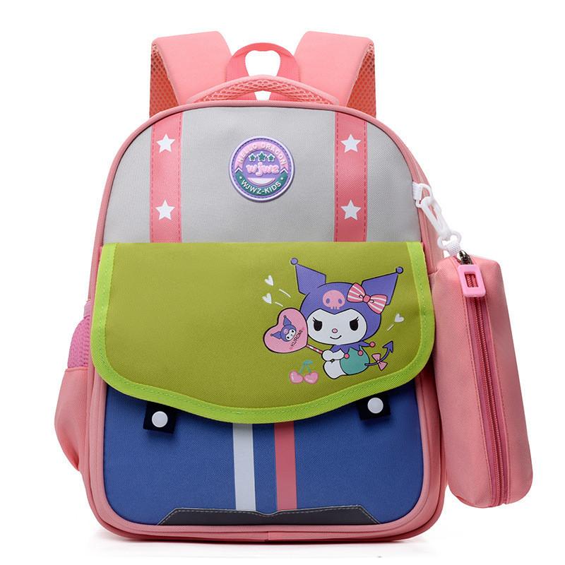 Adorable Cartoon Kids Backpack Large Capacity Lightweight Nylon School Bag