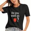 Apple Orchard Unisex Cotton T Shirt, Premium Cotton Print, Durable, Leisure Fashion. A Cute Apple In The Orchard Graphic Design, Casual Style For Dail