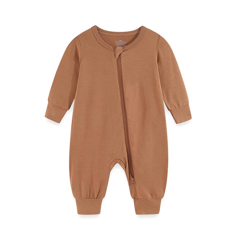 1 Stück Baby Jungen Mädchen modischer langärmliger Reißverschluss-Overall Baumwolle weich Neugeborenen Kleidung