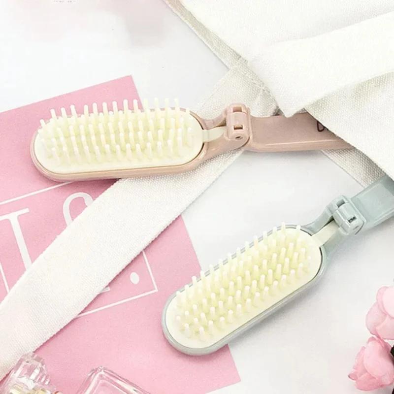 Multi-Color Small Fresh Design Mini Folding Portable Massage Comb – For Students & Ladies, Outdoor Portable Comb