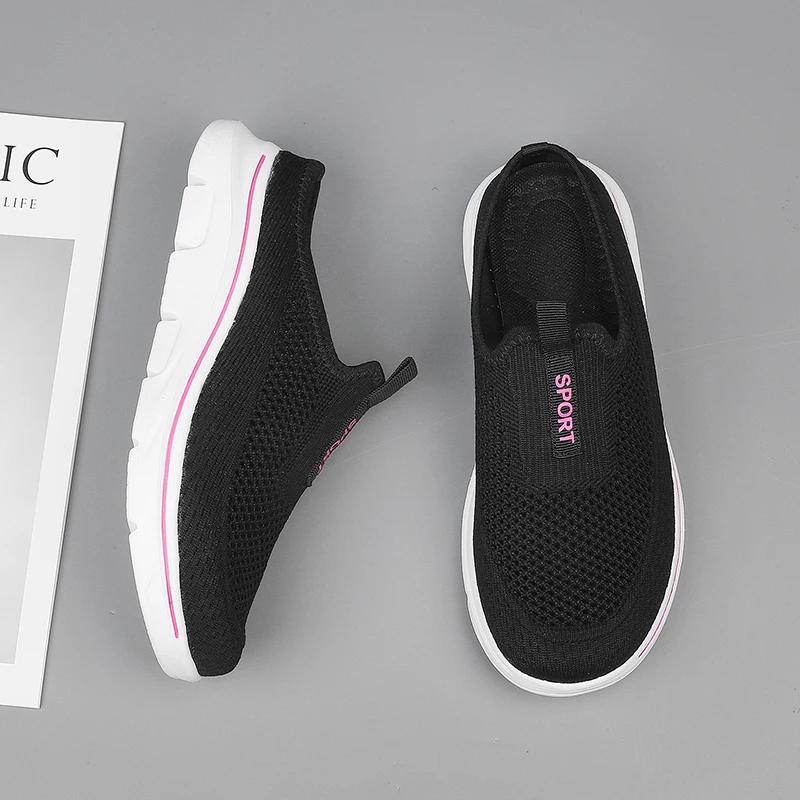 Fashion Big Size 48 Summer Men Women Half Shoes Slippers Slip On Casual Shoes Mesh Breathable Soft Comfortable Zapatillas Hombre Male