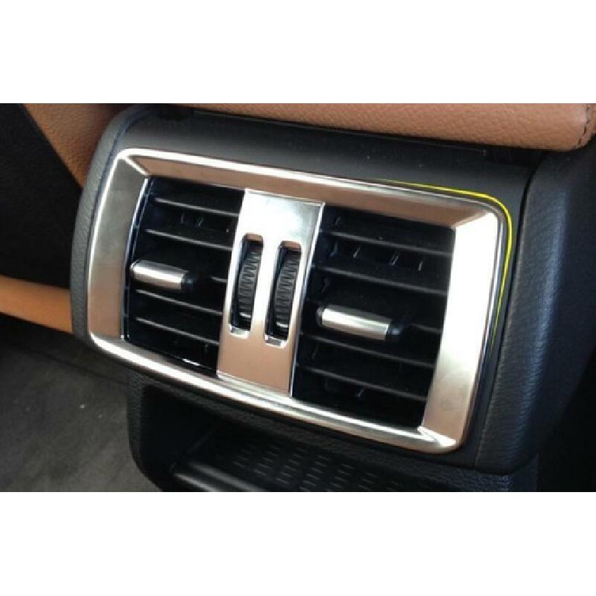 For BMW X3 F25 X4 F26 2011-2017 ABS Silver Back Row Air Outlet Vent Cover Trim