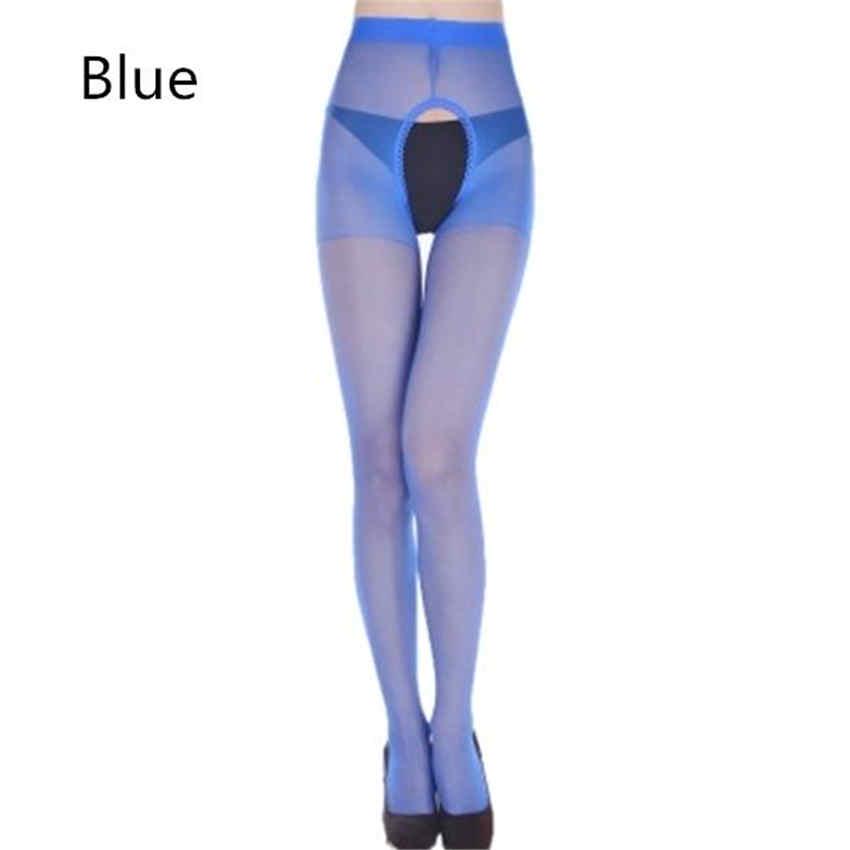 Women Sexy Tights Women Sexy Sheer Pantyhose Open Crotch Sheer Thin Thigh-high Stockings