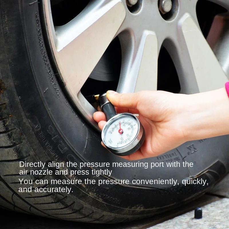 Car Tire Pressure Gauge - Auto Tyre Inflation/Deflation Pointer Meter, Tire Pressure Measurement Detector