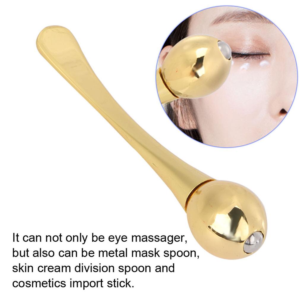 Zinc Alloy Face Mask Spoon Anti Wrinkle Eye Fatigue Relief Massage Stick Cream Import Scoop