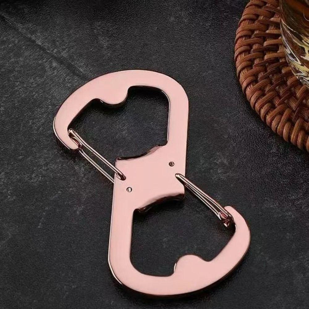 Carry-on Multifunctional Buckle Bottle Opener Outdoor Backpack Clasps 8-shaped Carabiner  Camping