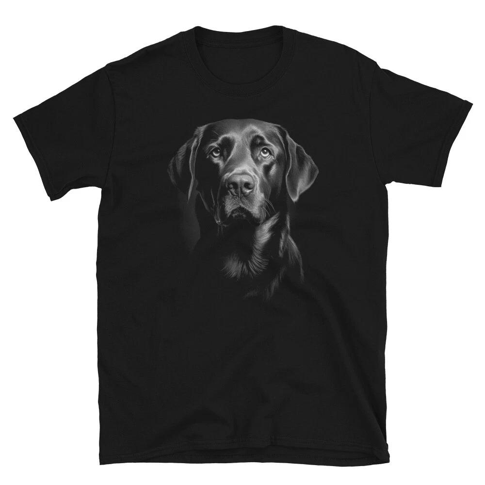 Cute Black Labrador Retriever Puppy Dog Face Lab T-Shirt S