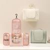 Large Capacity Hanging Toiletry Bag Three Zipper Make Up Bags Portable Makeup Organizer Unisex