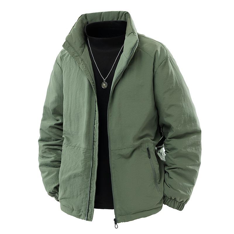 

% White duck down jacket men s winter new business winter loose stand-up collar casual jacket 4XL