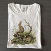 Tricou Vintage cu Iepuri din Pădure, Tricou Grafic cu Animale de Pădure, Cadou Retro pentru Iubitorii Naturii, Cămașă Cottagecore