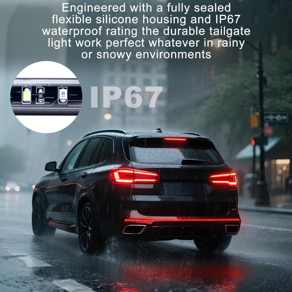 Ligrel 60" Truck Tailgate Lamp Bar - LED Brake Lamp