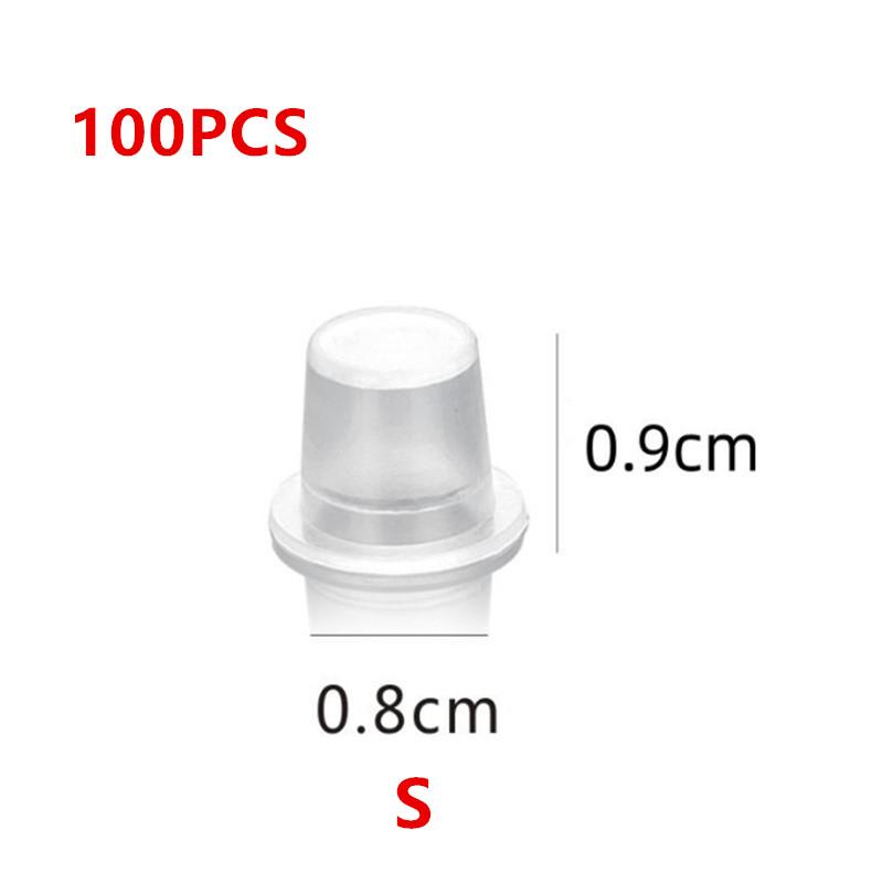 100pc S/M/L Plastic Disposable Microblading Tattoo Ink Cups Permanent Makeup Pigment Clear Holder Container Cap Tattoo Accessory