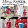 Children's Beach Sand Toys Set, Metal Bucket & Shovel Kit, for Sandbox, Seaside and Gardening, Unisex