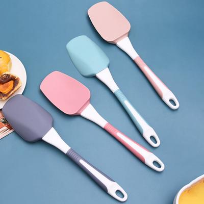 Cream Scraper Non-stick One-piece Design Silicone Baking Spatula Oil Brush Tool for Bakery