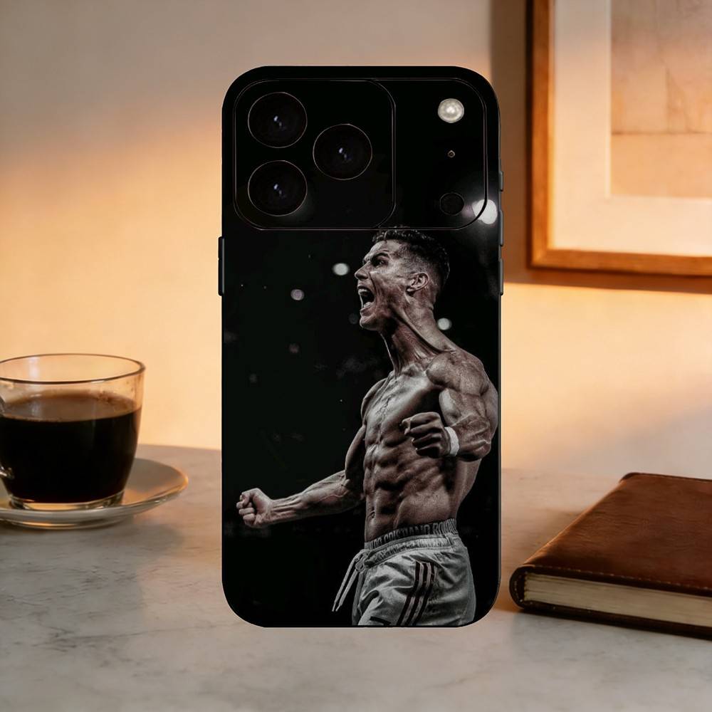 Capa de Celular F-Football Para CR7 R-onaldo 7 Silicone Macio Para IPhone 17 16 15 14 13 12 11 X XR Plus Pro Max Plus
