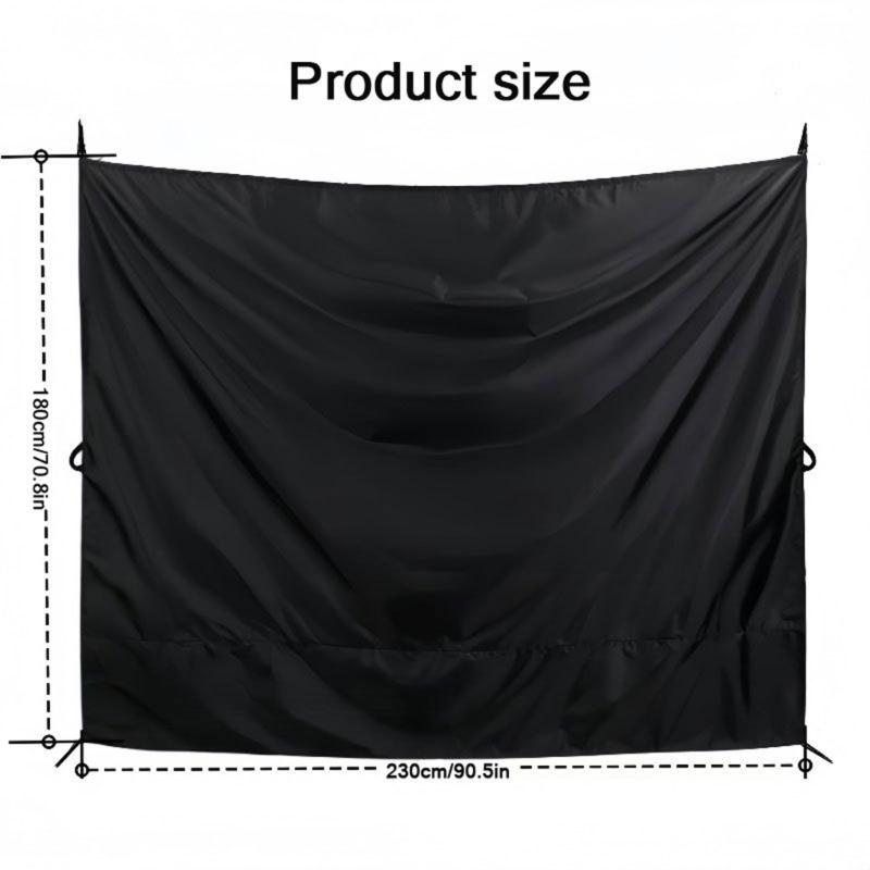 SUV Truck Adjustable Car Rear Door Window Shade Sun Blocking Curtain For Privacy Resting Outdoor Shower