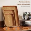 ZISIZ Wood Grain Rectangular Serving Tray