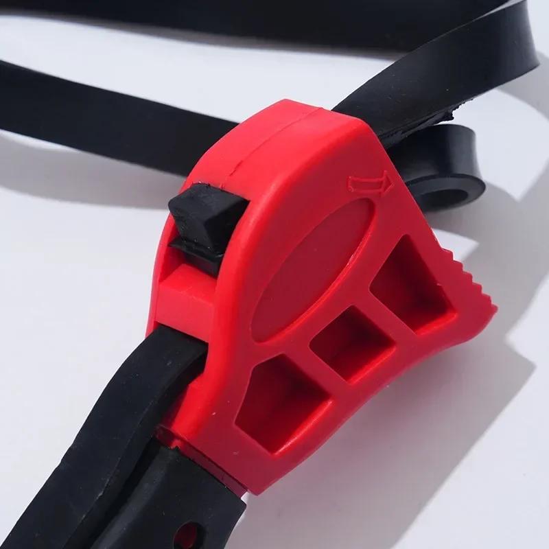 6 inch Belt Wrench Oil Filter Puller Strap Spanner Chain Wrench Strap Opener, Adjustable Disassembly Tool