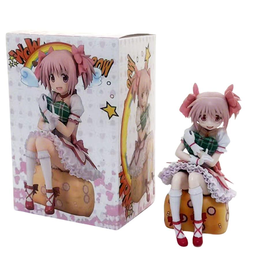 In Stock Magical Girl Madoka Anime Movie Merch Cute Noodle Stopper Collectible Series Figure Desktop Decoration Holiday Poseable Articulated Scale