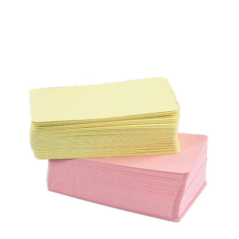 100 STKS Kraftpapier Kaarten Blanco Visitekaartjes Berichten "Dankjewel" Kaarten Bruiloft Feest Label Bladwijzer Leerkaart & Uitnodigingen