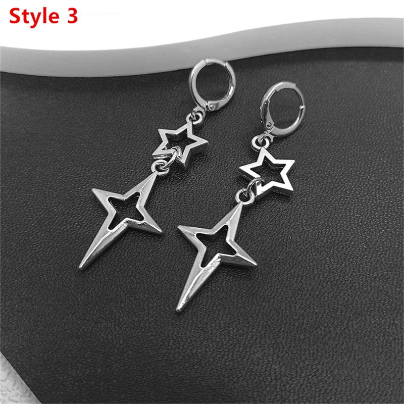 

Модные серьги со звездами, серьги со звездами богини, серьги со звездами колдовства, очаровательные висячие серьги, вечерние ювелирные изделия в стиле хип-хоп, подарки Style 3