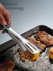 A Stainless Steel Kitchen Cooking Tongs, Anti-Scalding Silicone Food Tongs, Plate Tongs, Medium, Large, Suitable for Dishwashers