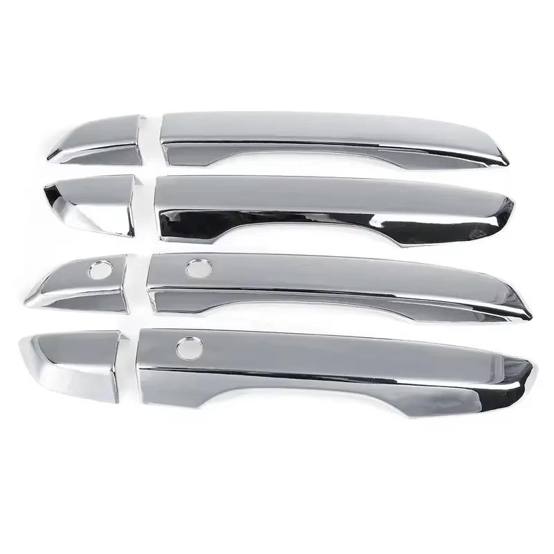 

For Honda Civic 10th Gen 2016- LHD RHD Car Sticker Exterior Door Handle Moulding Cover Trim w/Keyless Entry Auto Decoration LHD Silver Smart