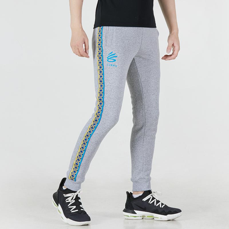 Under Armour Pantalón de punto tipo jogger Curry Series para hombre Gris 1366627-011