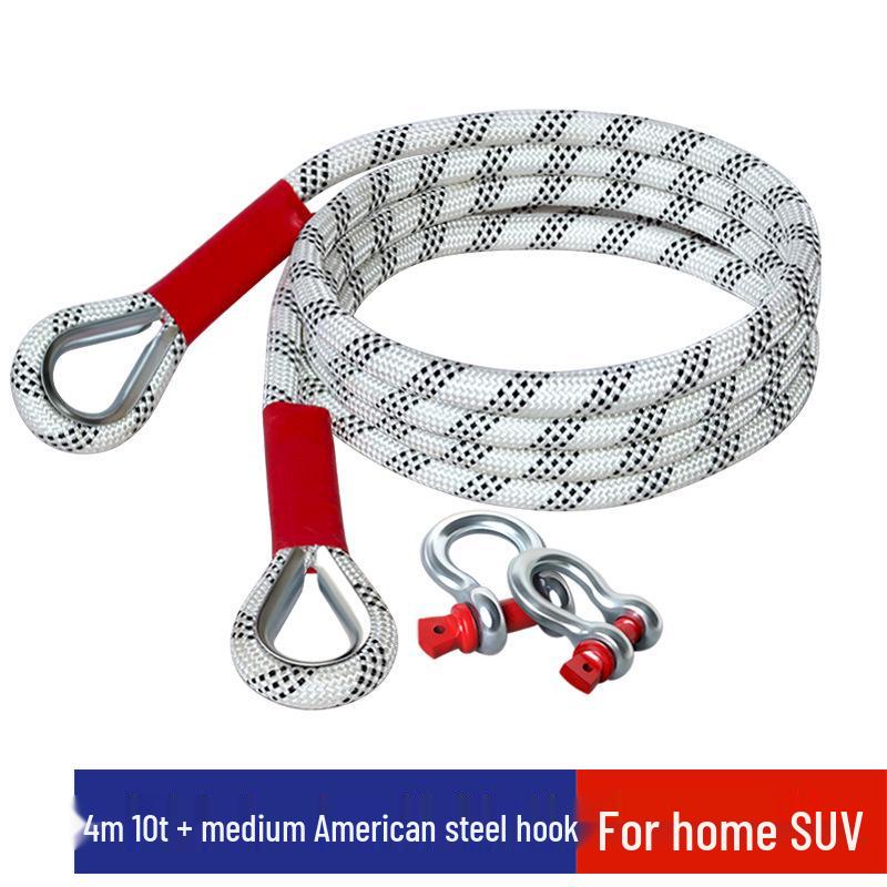 Heavy-Duty Off-Road Vehicle Tow Rope for Car and Truck Rescue
