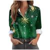 Women'S Shirt Fashion Casual Elegant Evening Blouses Color Polka Dot Top Print Shirt Women'S Long Sleeve Lapel Button Down Shirt