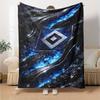 Hamburger SV Logo Aufdruck Flanelldecke Hohe Qualität Warm Bequem Decke für Alle Jahreszeiten Perfekt für Geschenke Heimdekoration