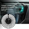 Car Air Outlet Cooling Fan USB Color Light Low Noise Auto Interior Automotive Supplies Cooler Multifunction Mini Car Fan New