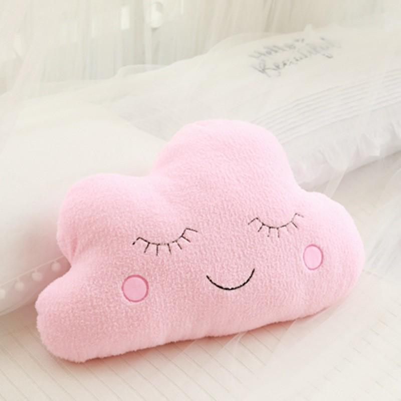 InSky Series Throw Pillow Plush Toy: Cloud, Moon, Raindrop, Star - Sofa Cushion & Kids' Room Decor