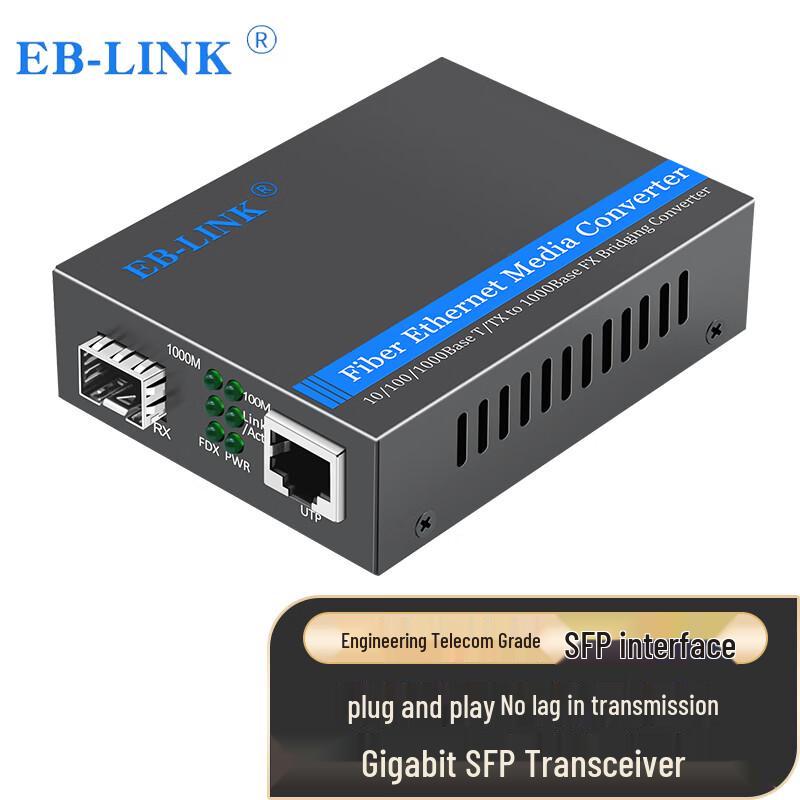 EB-LINK SFP/SFP+ Fiber Optic Transceivers & Media Converters Without Module