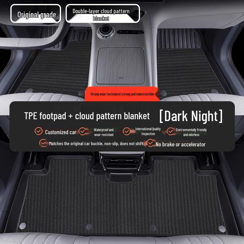 TPE All-Weather Floor Mats for Buick: Envision PLUS, Regal, LaCrosse, Excelle e5, Verano, Blue 6