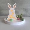 Flexible Silicone Festival Home Decoration Mold Easter Rabbit Shaped Candlestick Mould Gypsum Mould for Atmosphere Light