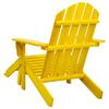 vidaXL Adirondack-Gartenstuhl mit Fußteil Massivholz Tanne Gelb