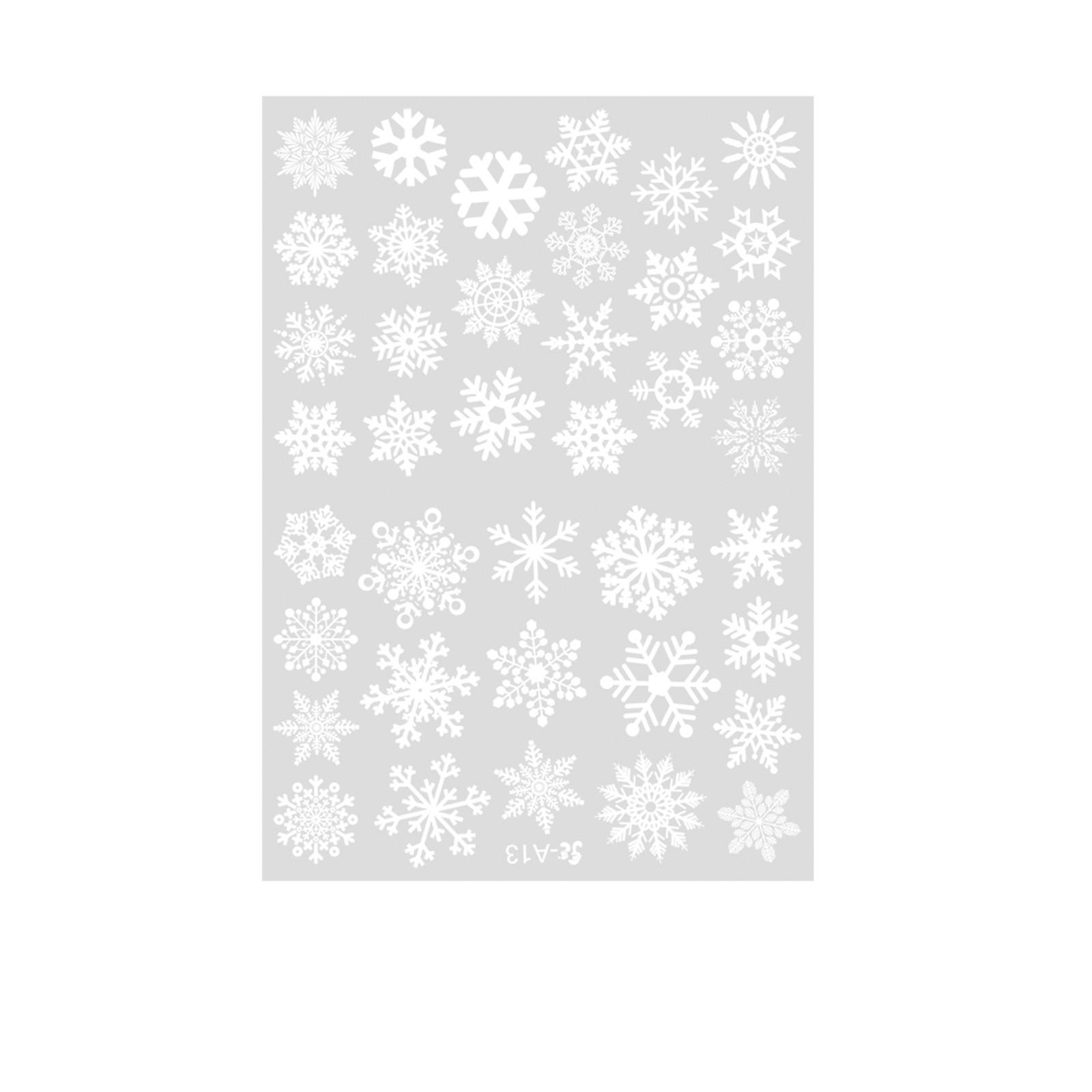 

Рождественская снежинка наклейка на стену Праздничная наклейка на стену One Size